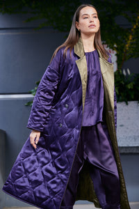 M.A Dainty Tanya Coat - Purple/Bronze