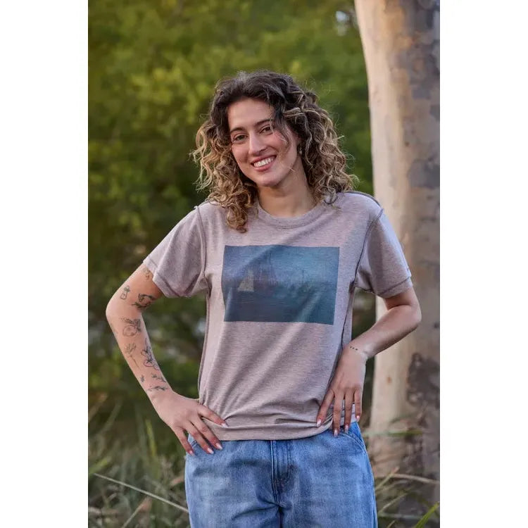 Circular By Maud Alice Dainty Reflections Tee - Boyfriend Print