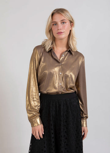 Coster Copenhagen Shirt - Metallic Gold 1519