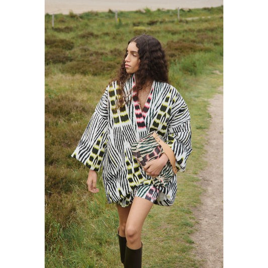 Rabens Saloner Ikat Padded Kimono