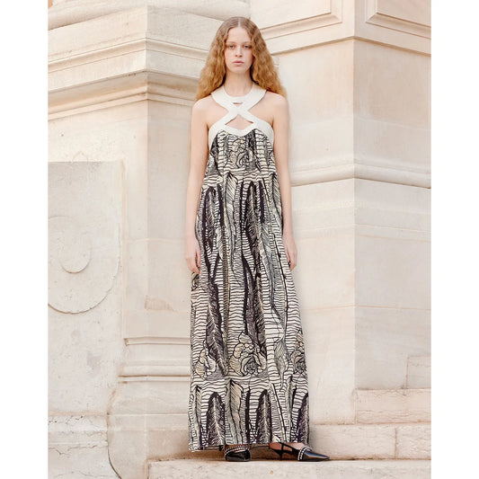 Mes Demoiselles Delina Dress - Brown Print