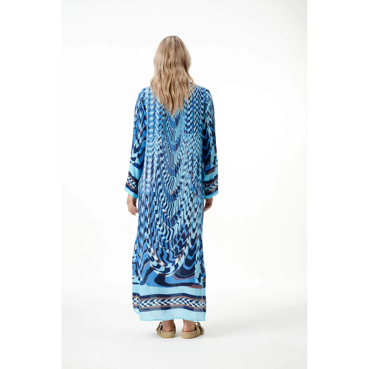 One Season Sienna Riviera Viscose Crepe Dress - Topaz