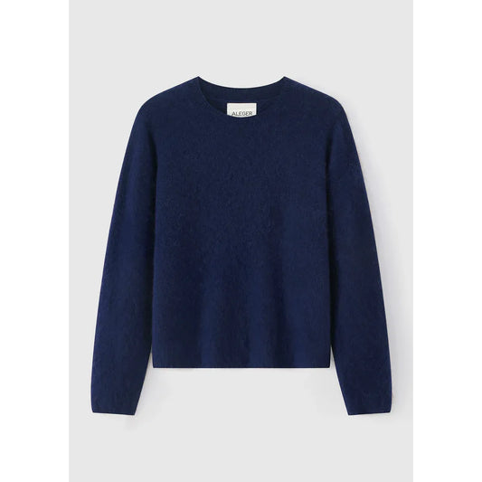 ALEGER Long sleeve Brushed Crew 659 - Royal Blue