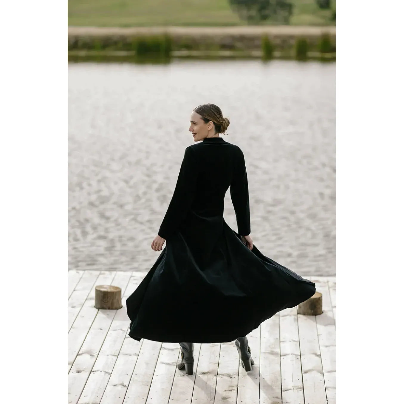 M.A Dainty Stocker Coat - Black