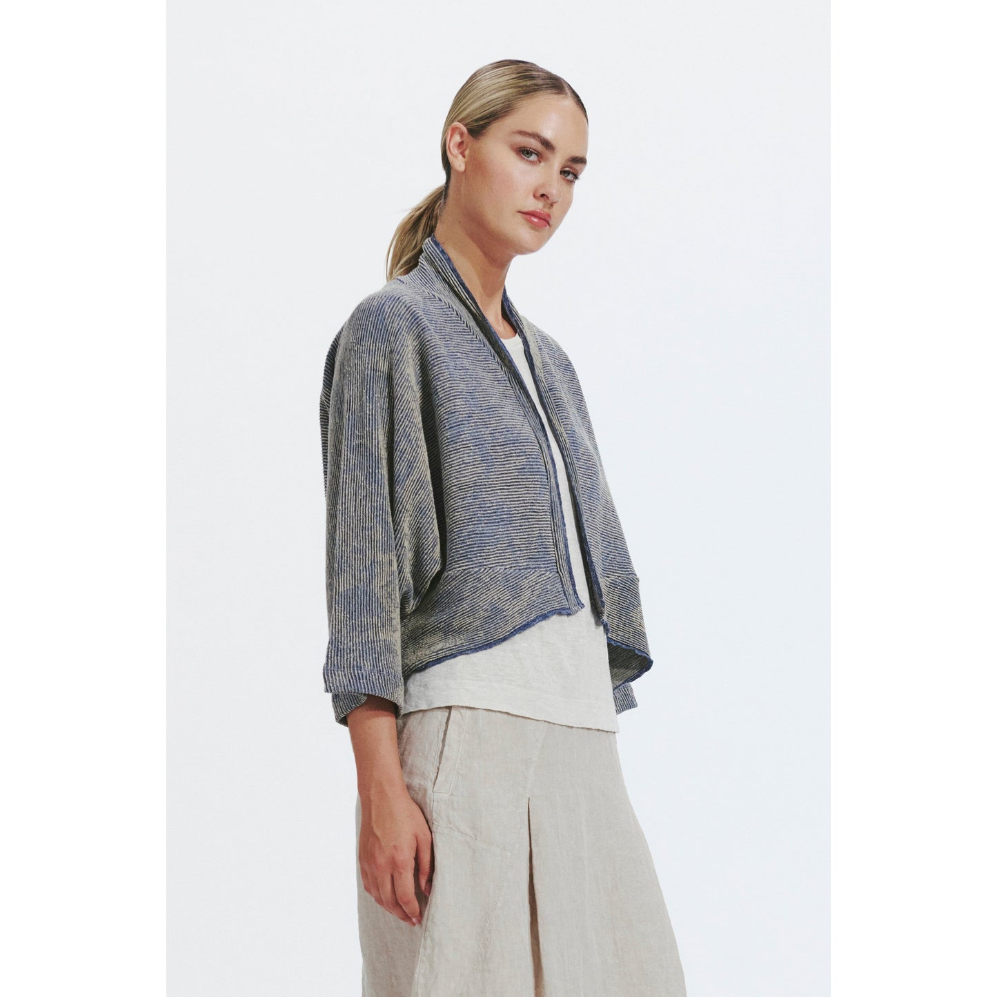 Transit Ribbed Textural Cardigan 11461