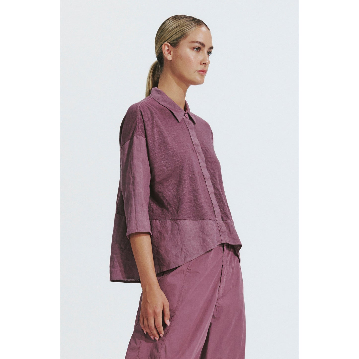 Transit Linen Shirt K204 - Mauve