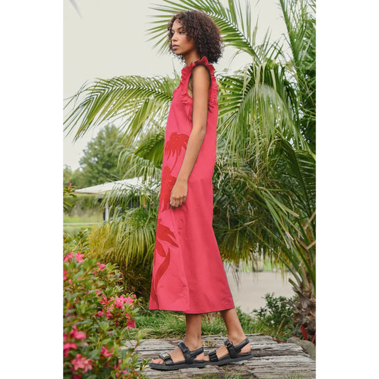 Coop Three-Mendous Blooms Dress - Pink/Red