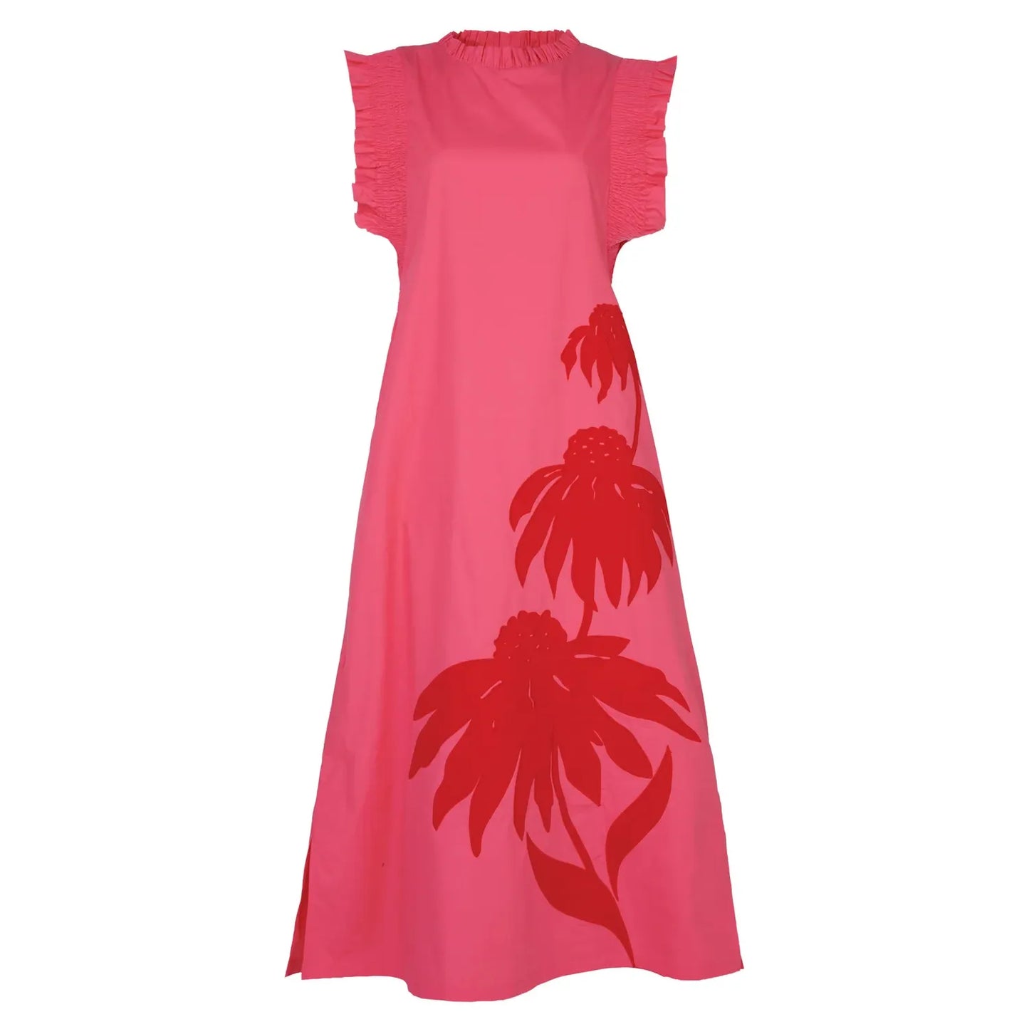 Coop Three-Mendous Blooms Dress - Pink/Red