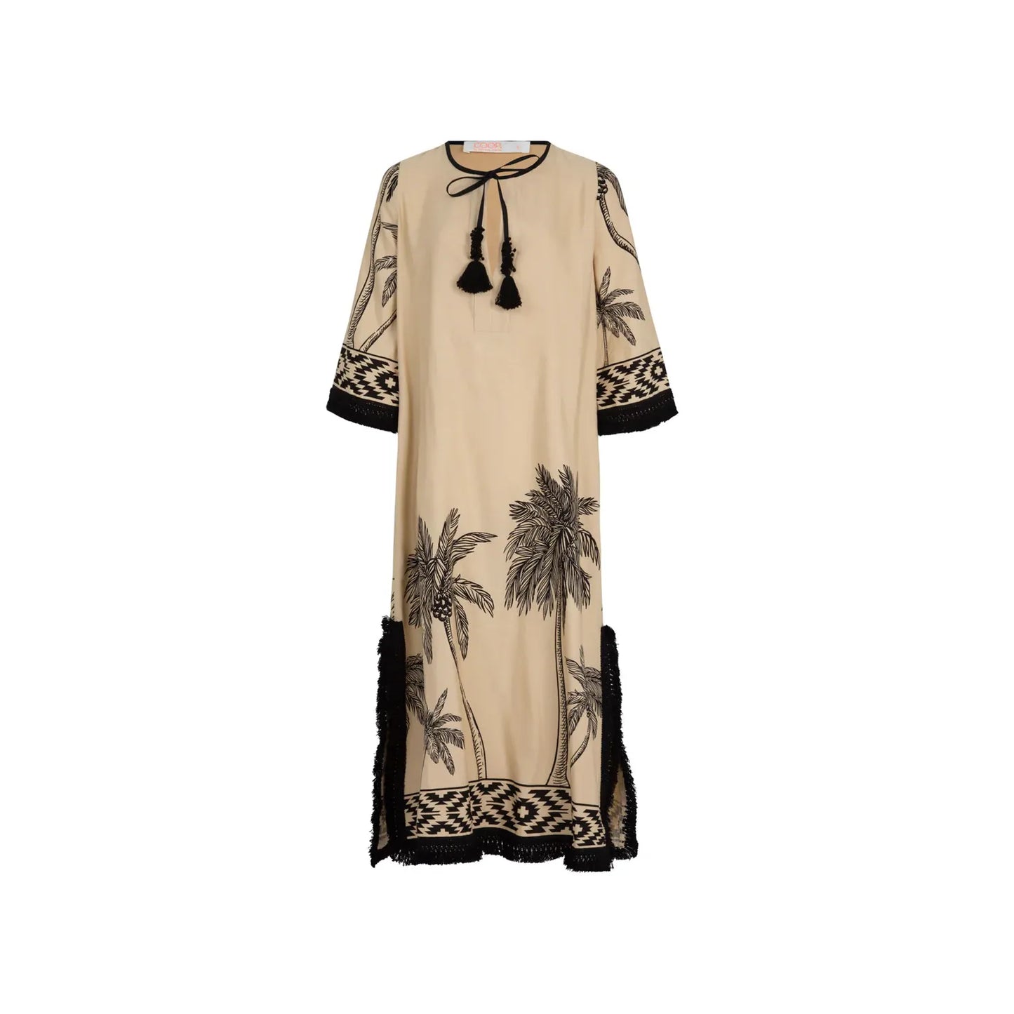 Coop A Palm State Of Mind Dress - Tan/Black
