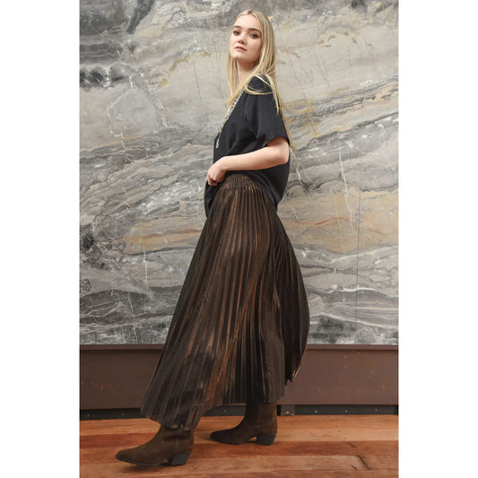 Curate Forever Long Skirt - Brown