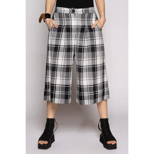 Dogstar Arya Check Shorts - Black/White