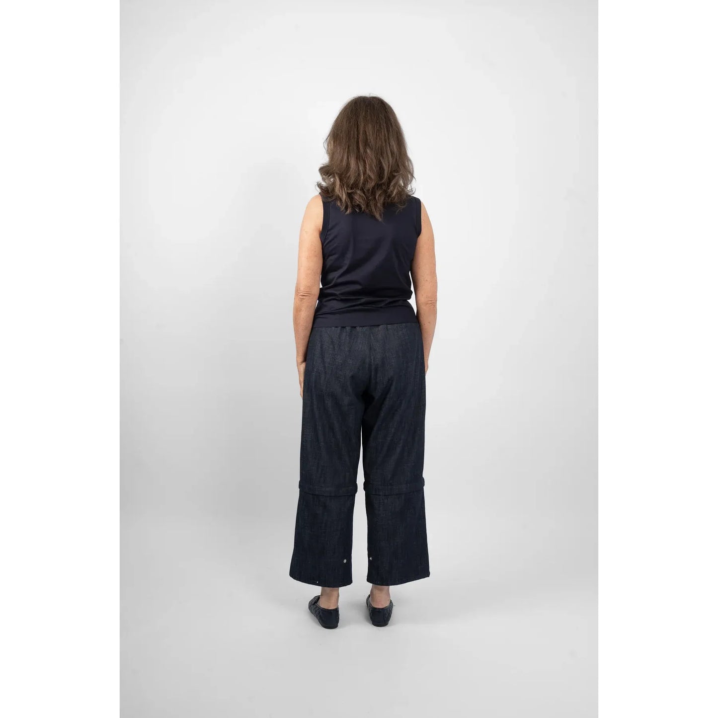 M.A Dainty Violet Singlet - Navy