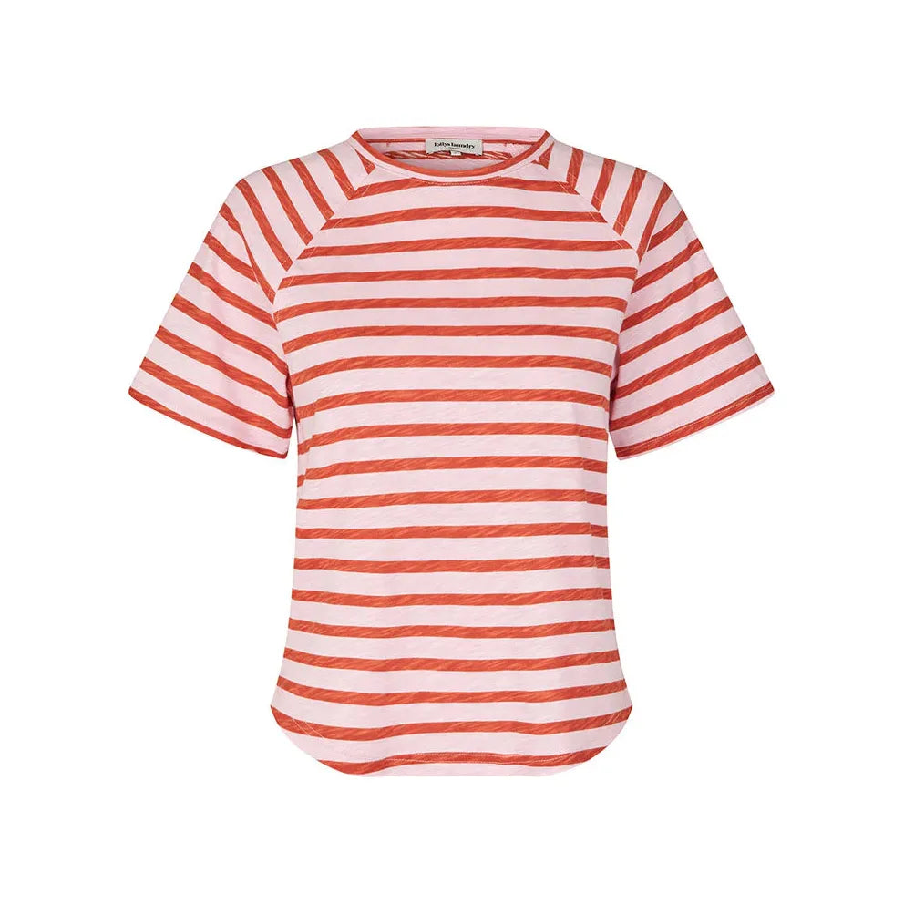 Lolly's Laundry Liz T-Shirt - Light Pink Stripe