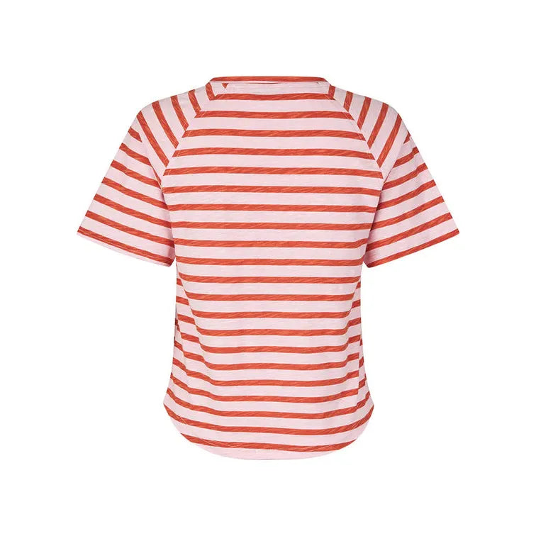 Lolly's Laundry Liz T-Shirt - Light Pink Stripe