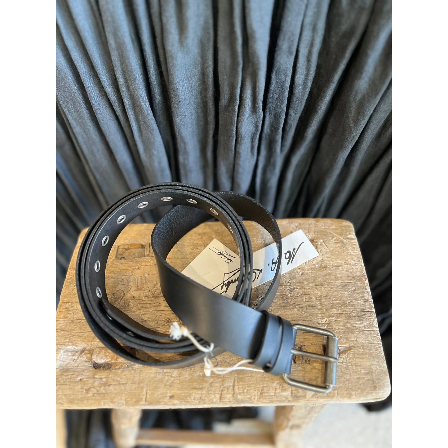 M.A Dainty Lasso Belt - Black/Silver