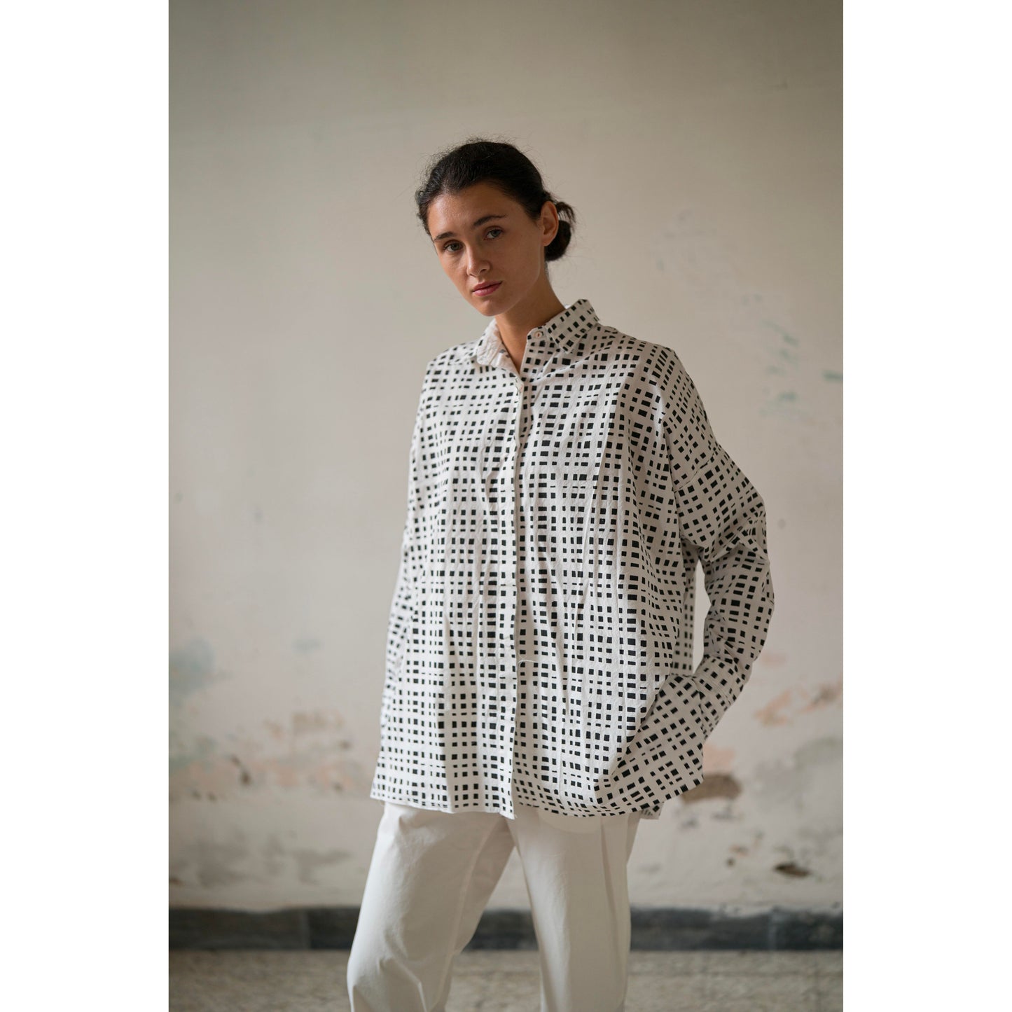 Hannoh + Wessel Sienna Shirt 261 155 - Black Check