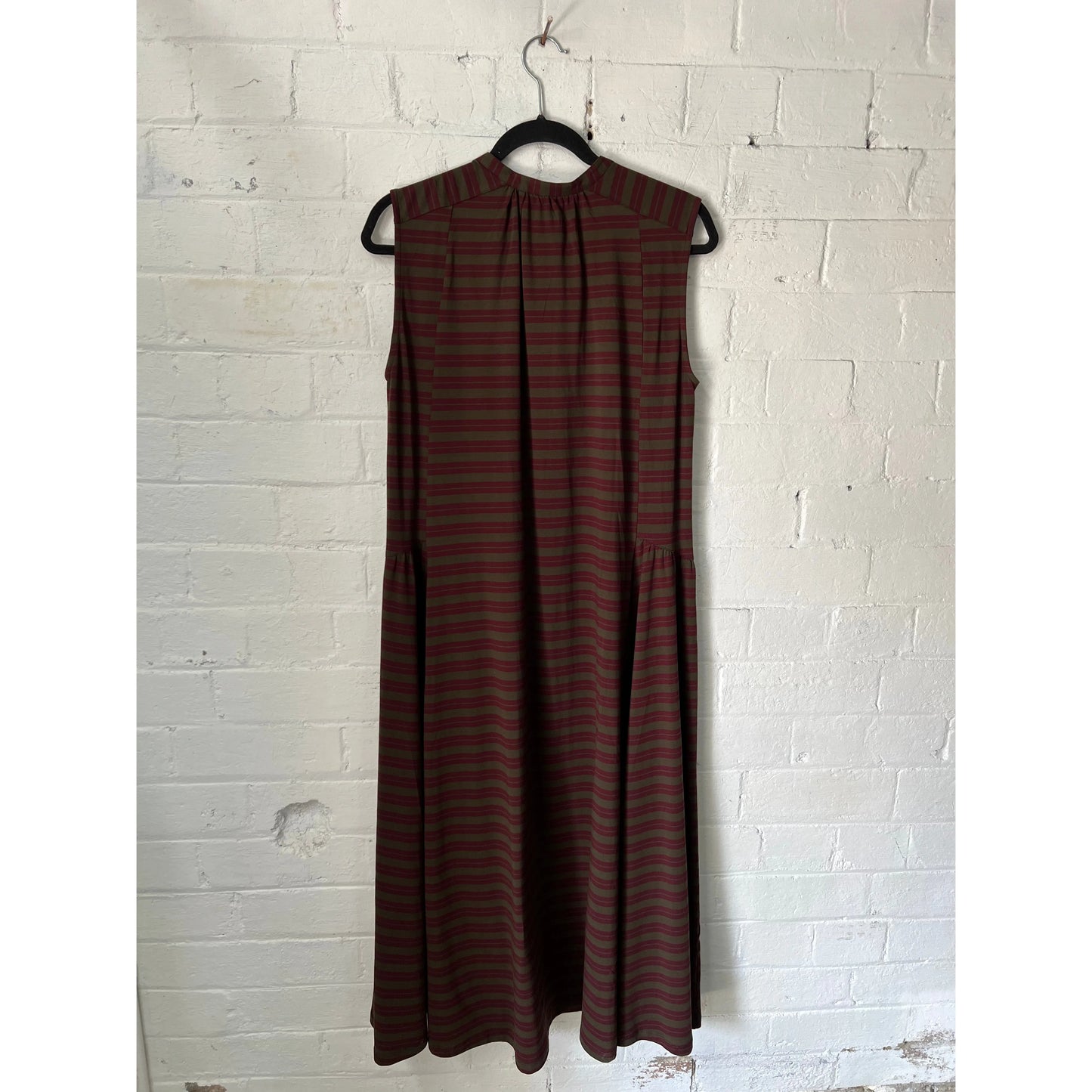 M.A Dainty Zen Dress - Olive Stripe