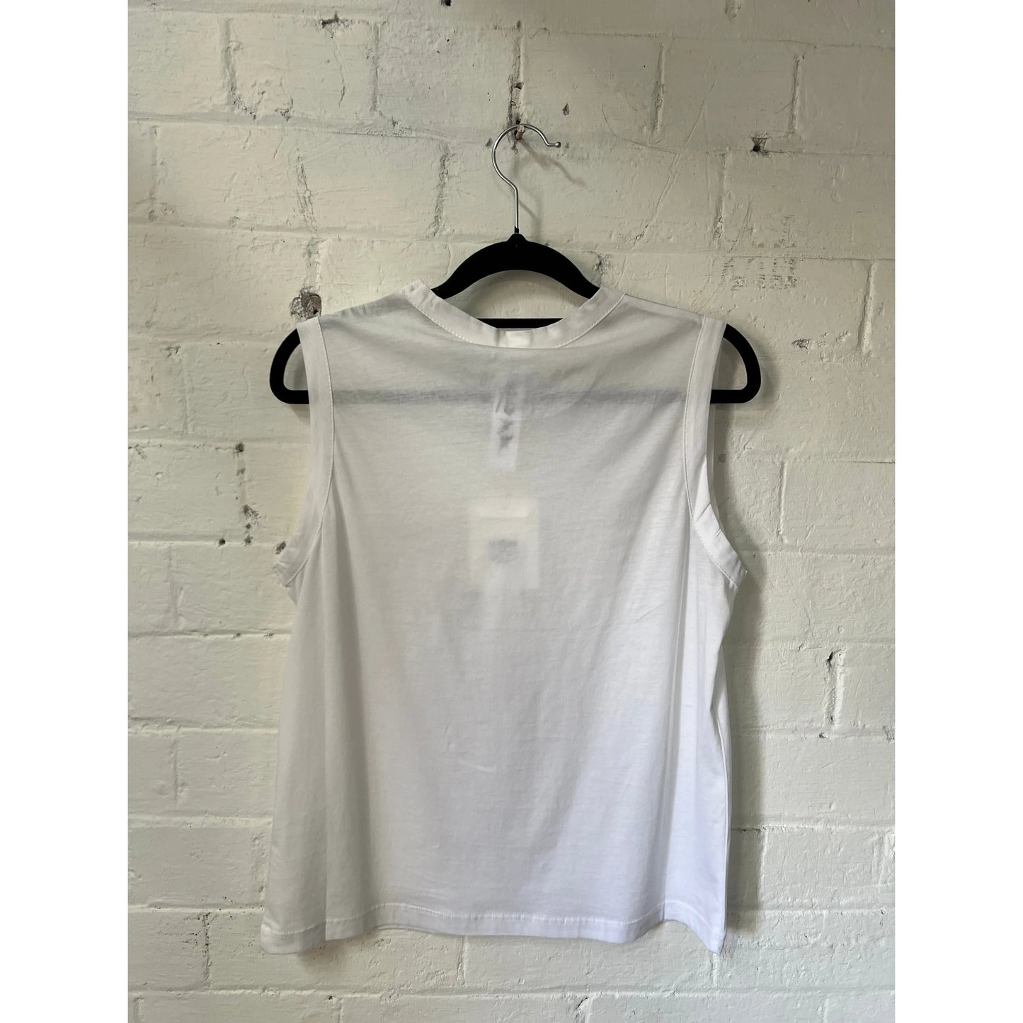 M.A Dainty Violet Singlet - White