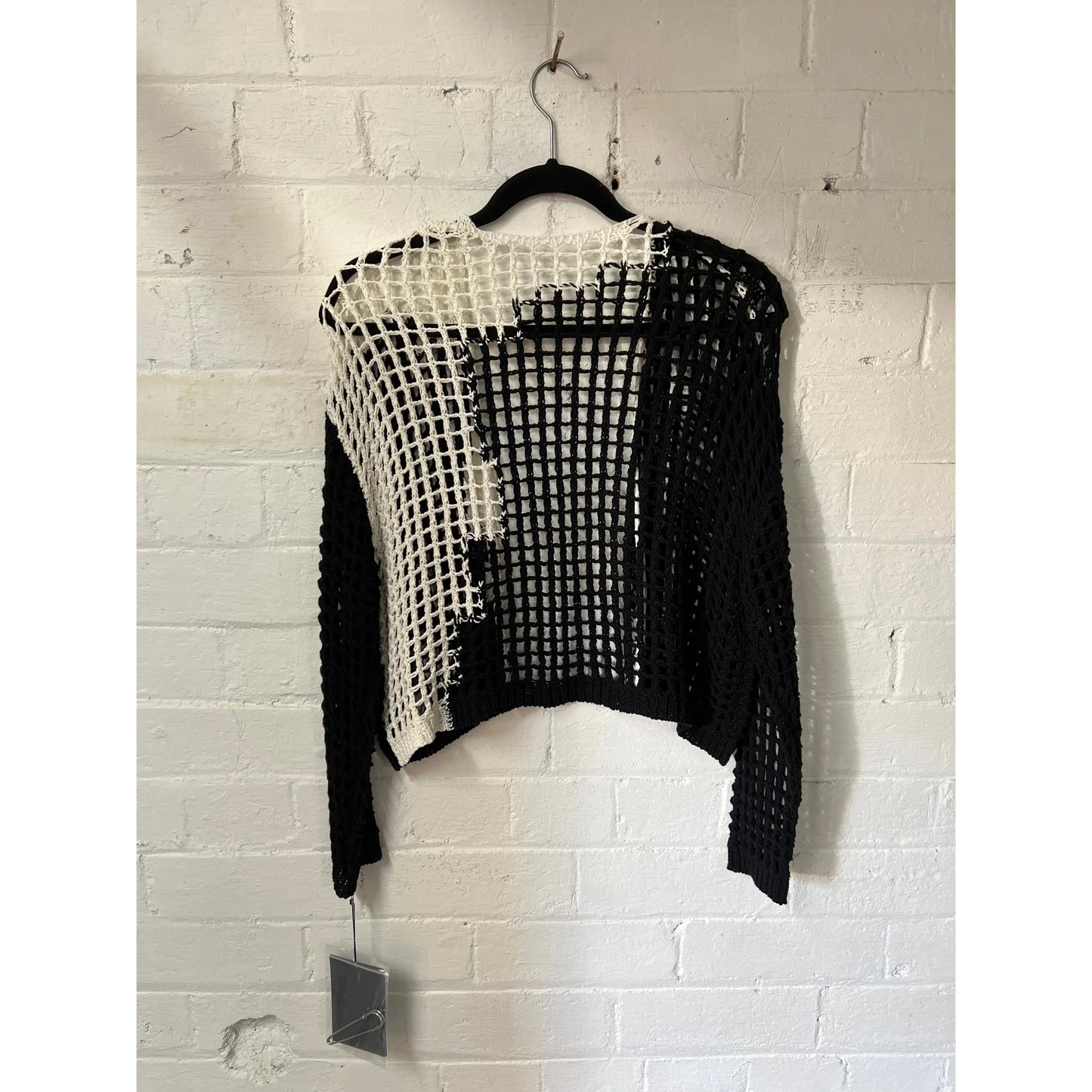 Moyuru Knit Cardigan 301 - Black/White