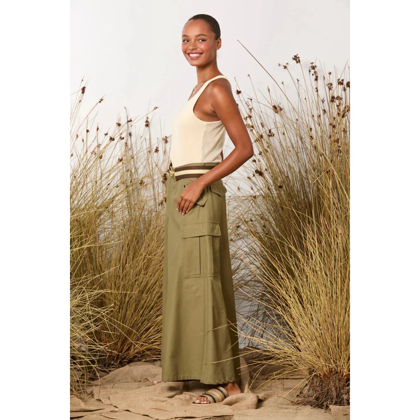 M.A Dainty Indiana Pants - Safari