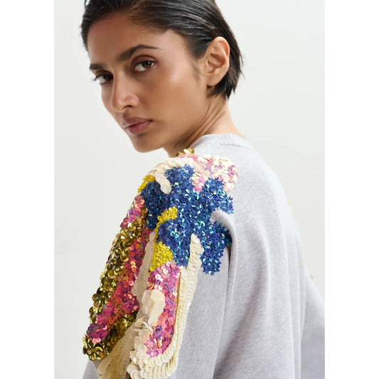 Essentiel Antwerp Jadda Embroidered Sweatshirt