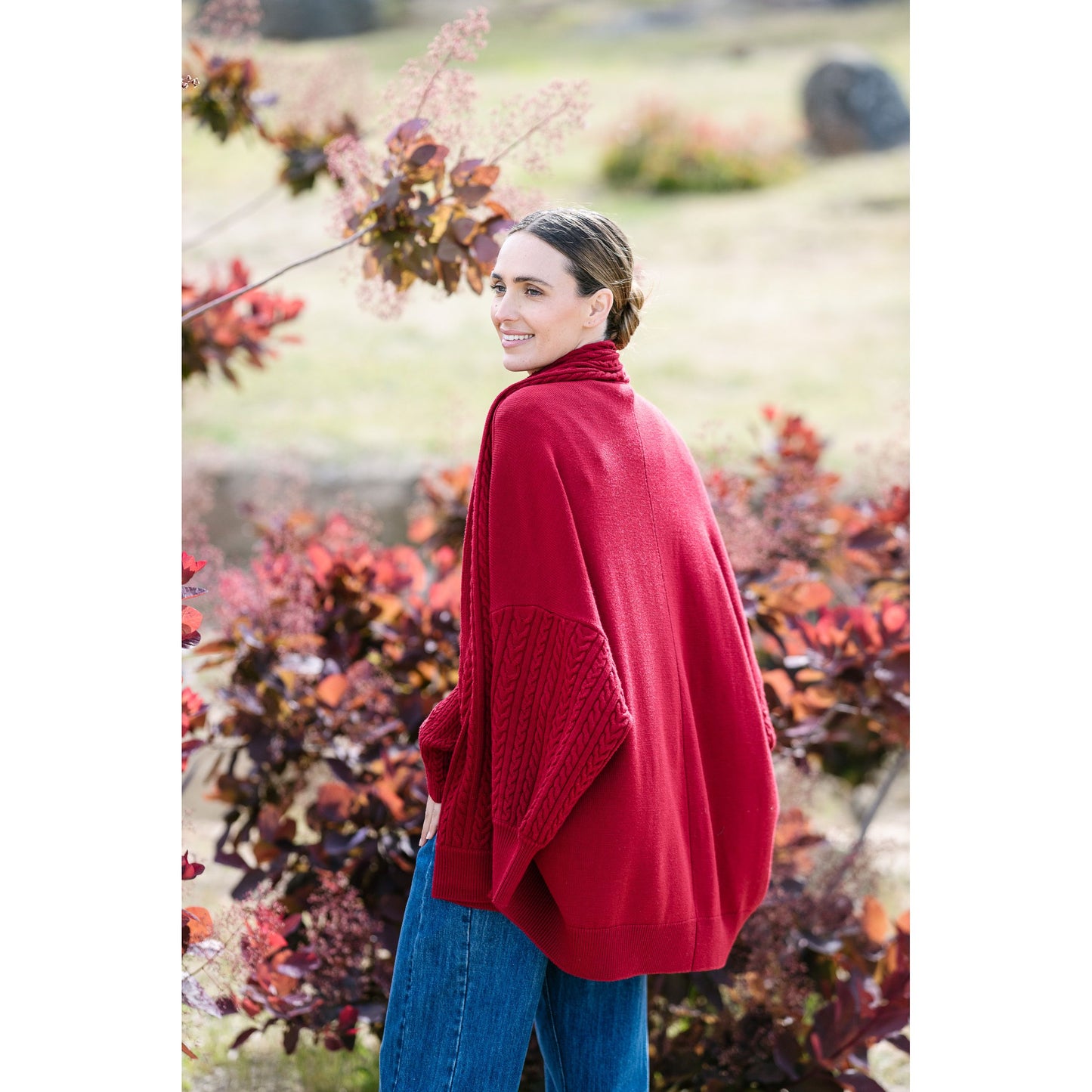 M.A Dainty Sparks Cardigan - Crimson