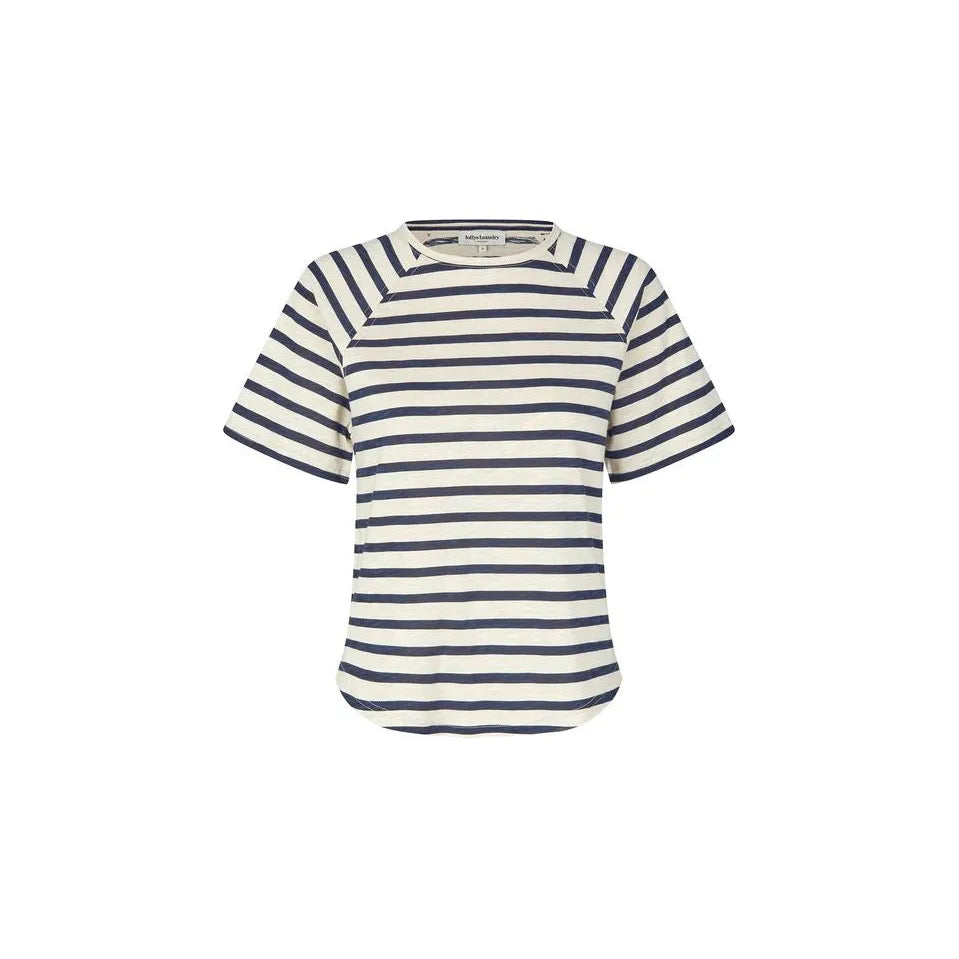 Lolly's Laundry Liz T-Shirt - Navy/White Stripe