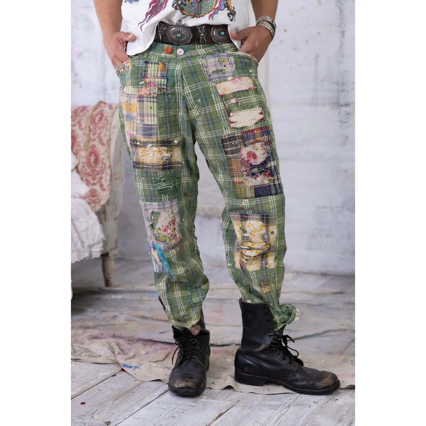 Magnolia Pearl Bobbie Trousers 403 - Romeo Check