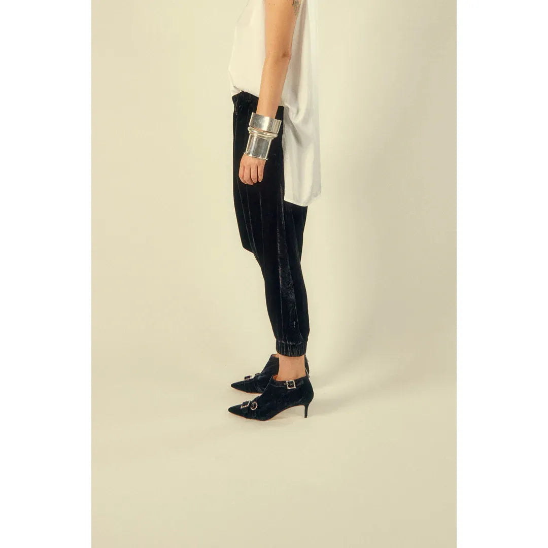 Label Label Velvet Bargo Pant - Black