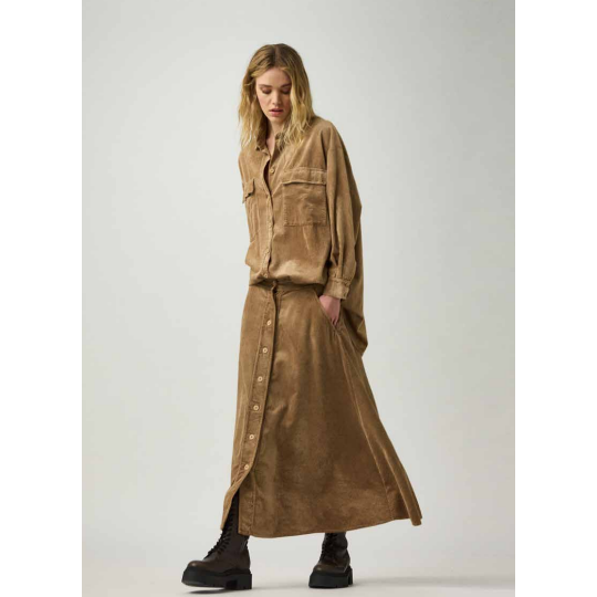 Transit Button Thru Skirt Q266