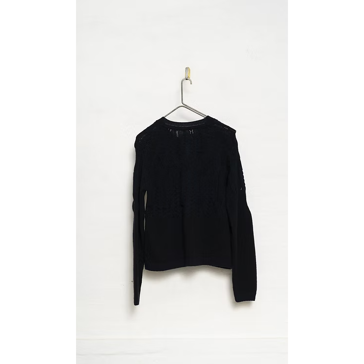 Hannoh + Wessel Karlotta Cardigan 405 - Black/Navy