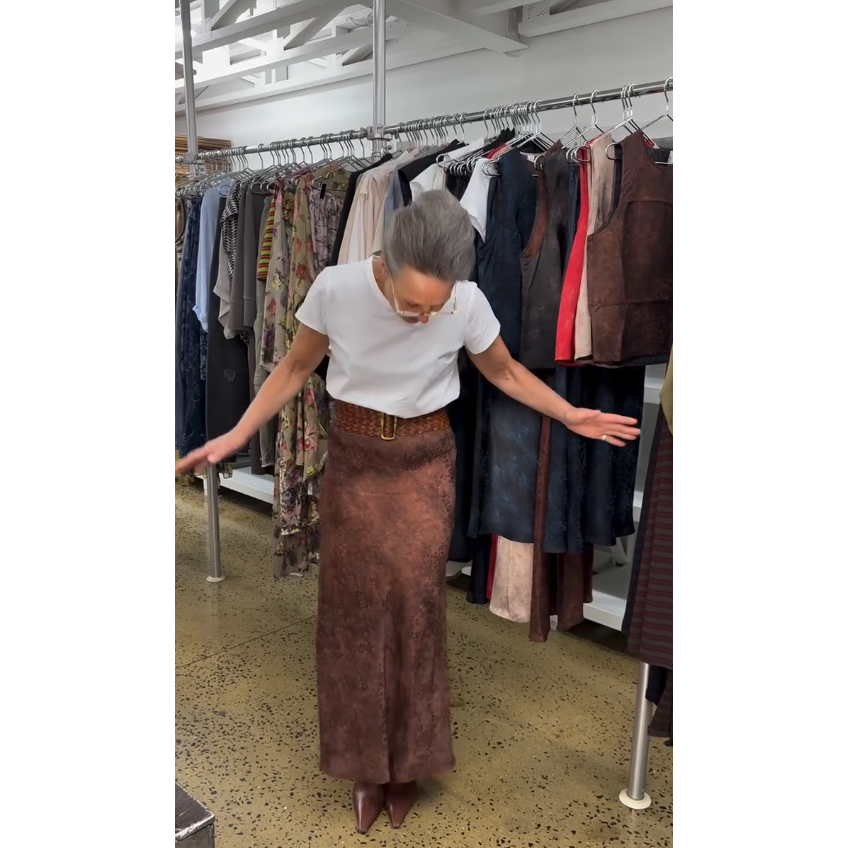 M.A Dainty Tiki Skirt - Rust