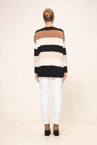 Verge Trick Sweater - Oatmeal Stripe