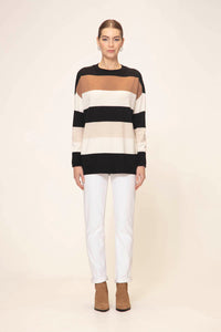 Verge Trick Sweater - Oatmeal Stripe