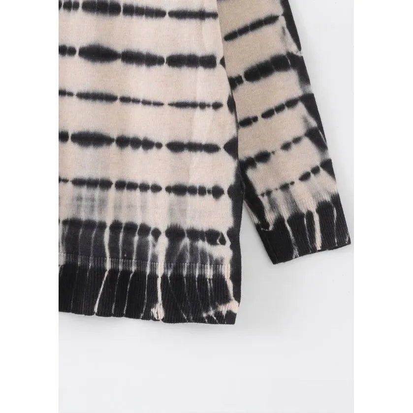 ALEGER Longline Dye Slouch Crew Jumper N.184D - Shell Lead