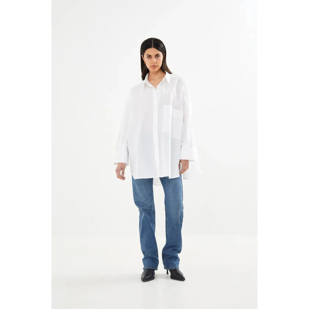 Rabens Saloner Noah Shirt - White