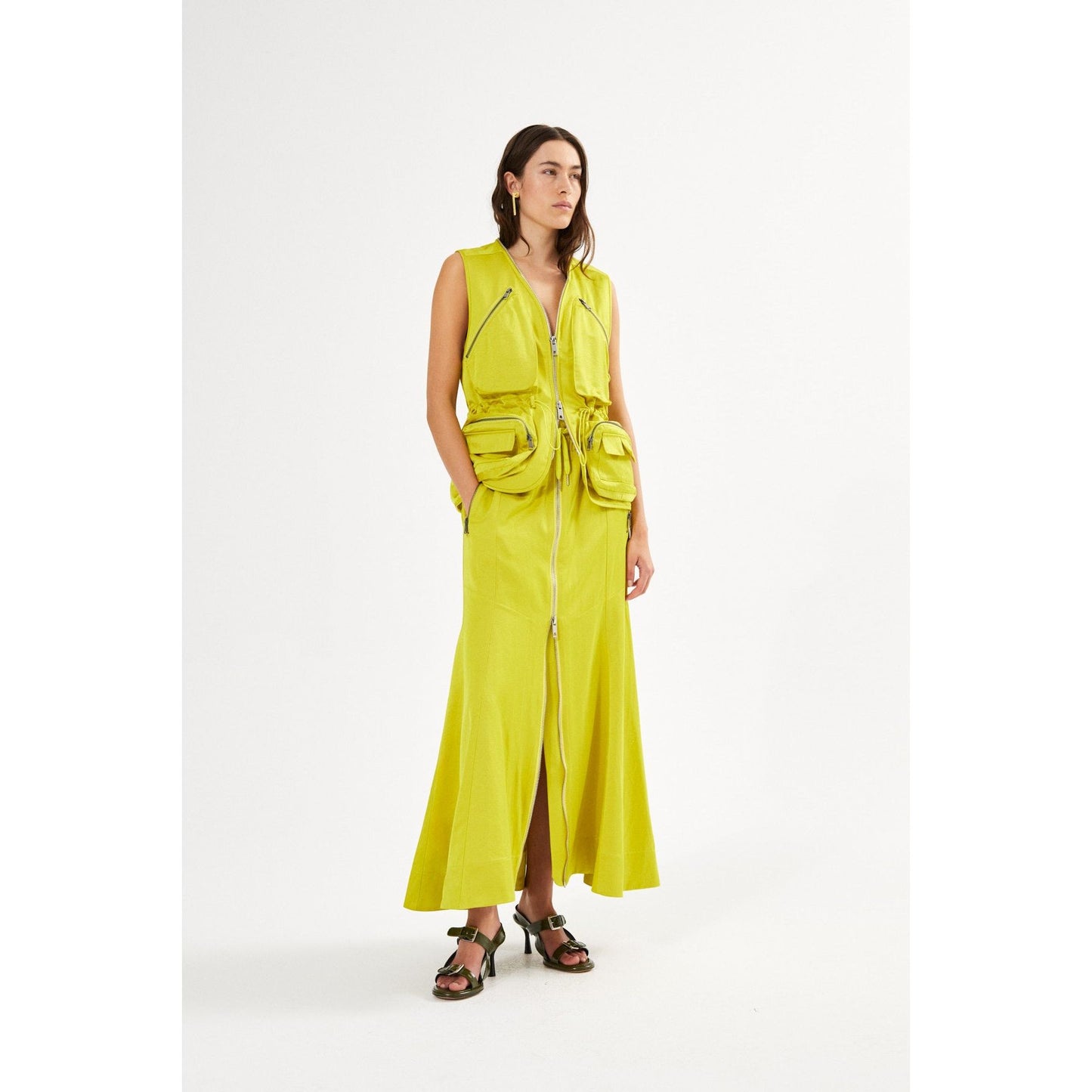 Rabens Saloner Palina Vest - Acid Yellow