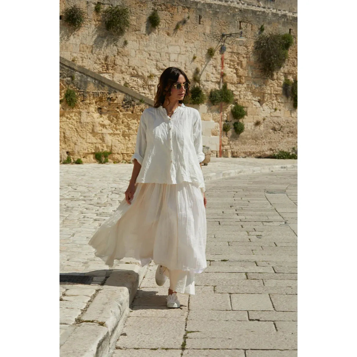 Meg By Design Amelie Tutu Long Dress - Cream