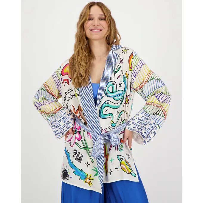 Me 369 Lucia Kimono Jacket - Enlightenment