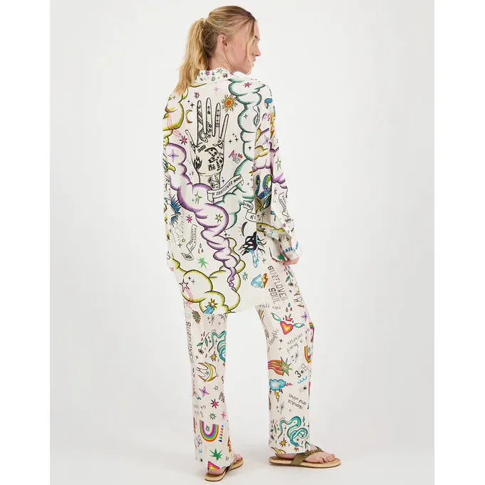 Me 369 Bailey Straight Leg Track Pant - Enlightenment