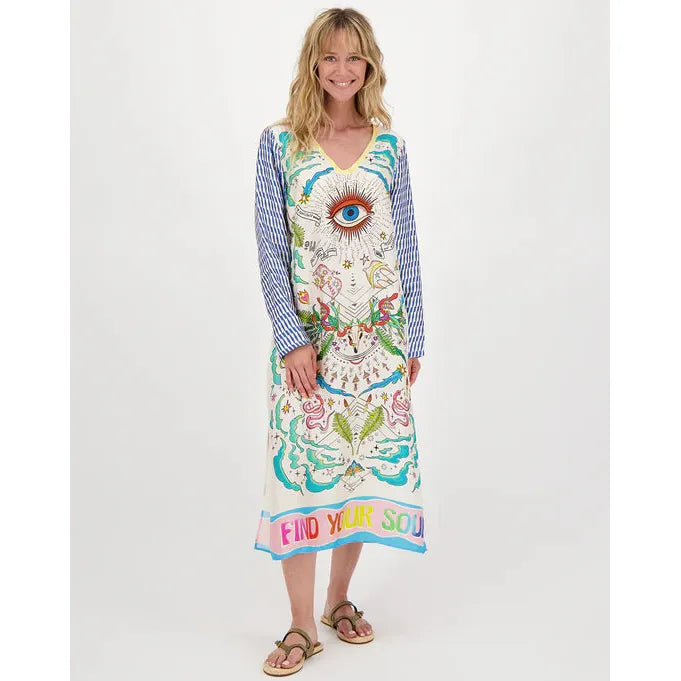 Me 369 Violet V-Neck T Dress - Enlightenment
