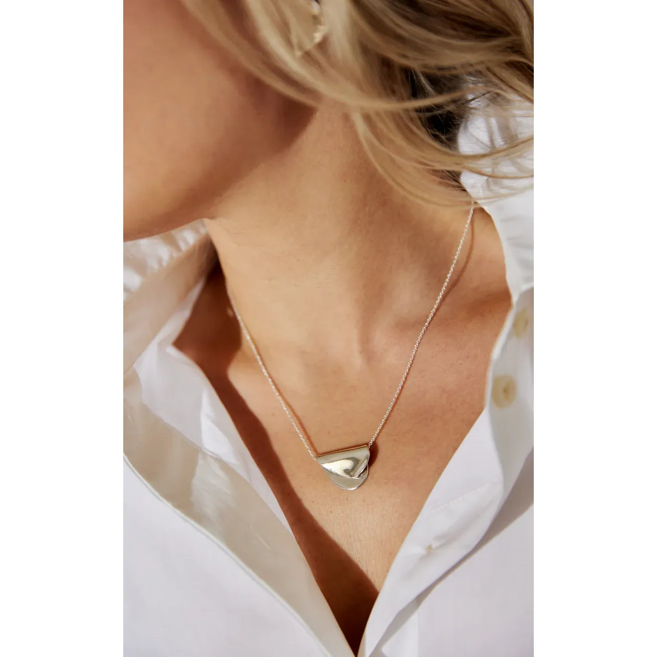 Jacquie Starr Folded Hearts Pendant - Large