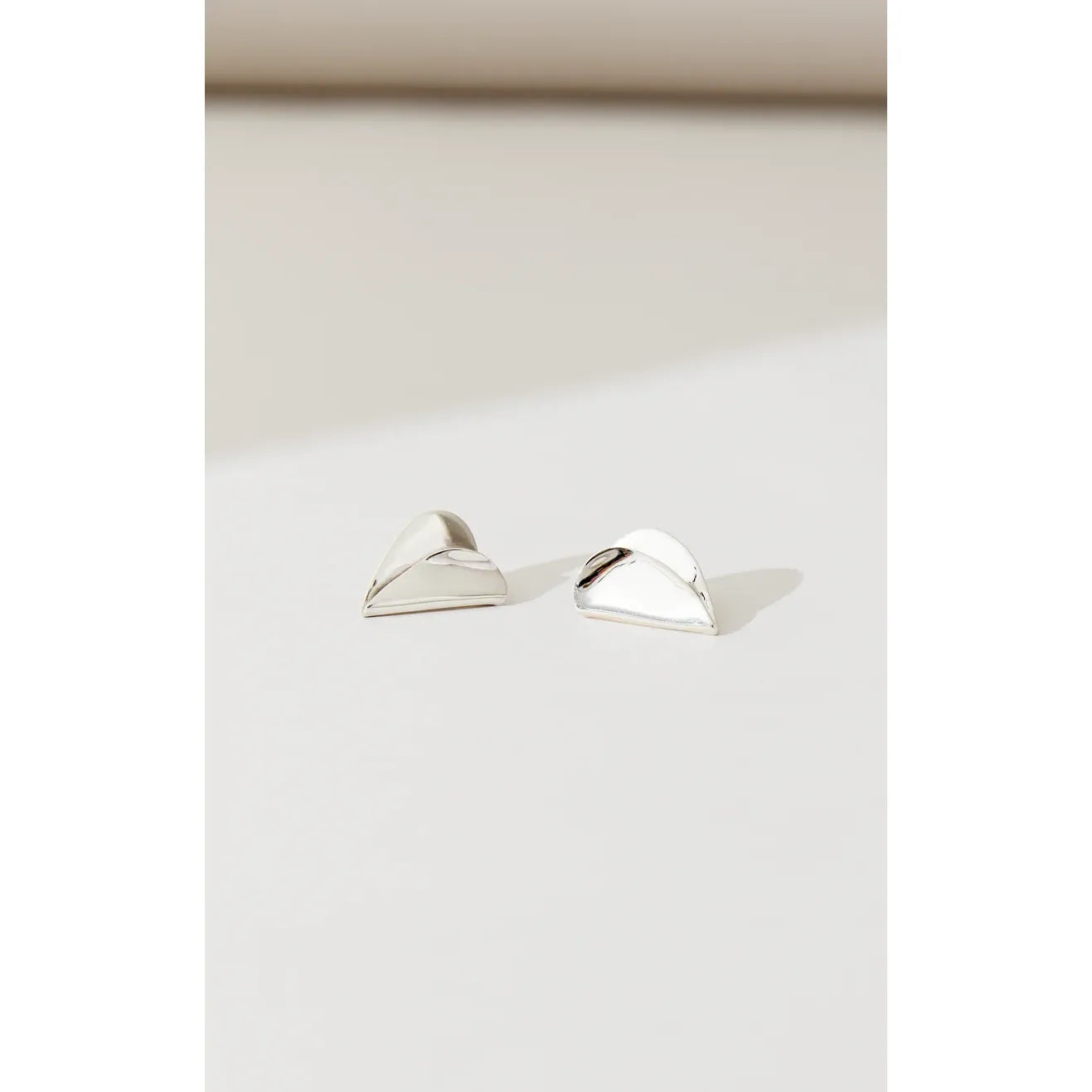 Jacquie Starr Folded Hearts Studs - Medium