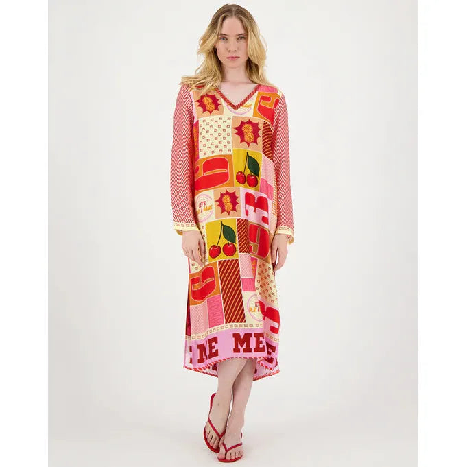 Me 369 Violet V-Neck Dress - Lucky Me