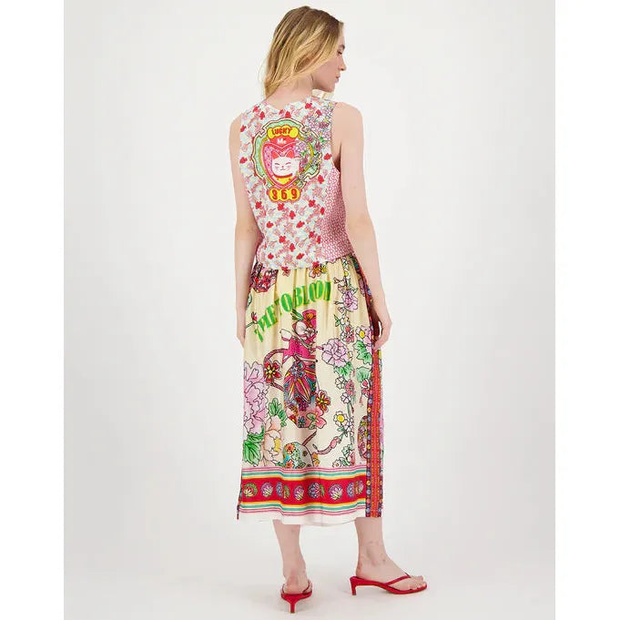 Me 369 Vanessa Midi Skirt - Cherry