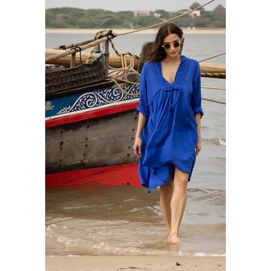 Meg By Design Harper Shirt - Cobalt