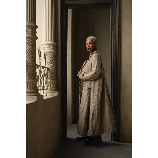 Meg By Design Olivier Coat - Natural Stripe