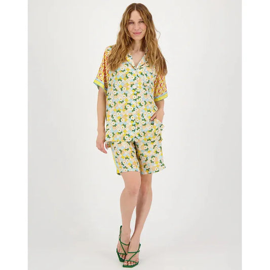 Me 369 Lilian Knit Collar Shirt - Pure Vida