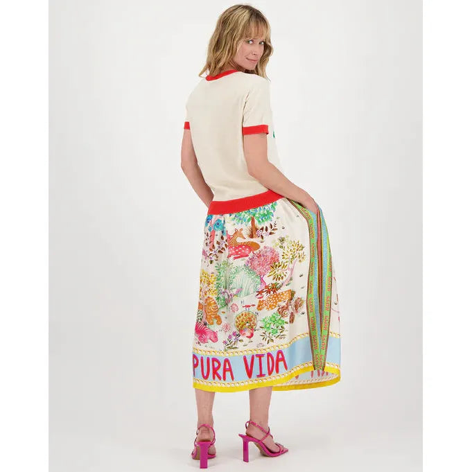 Me 369 Nora Cotton Shirt - Palm Tree