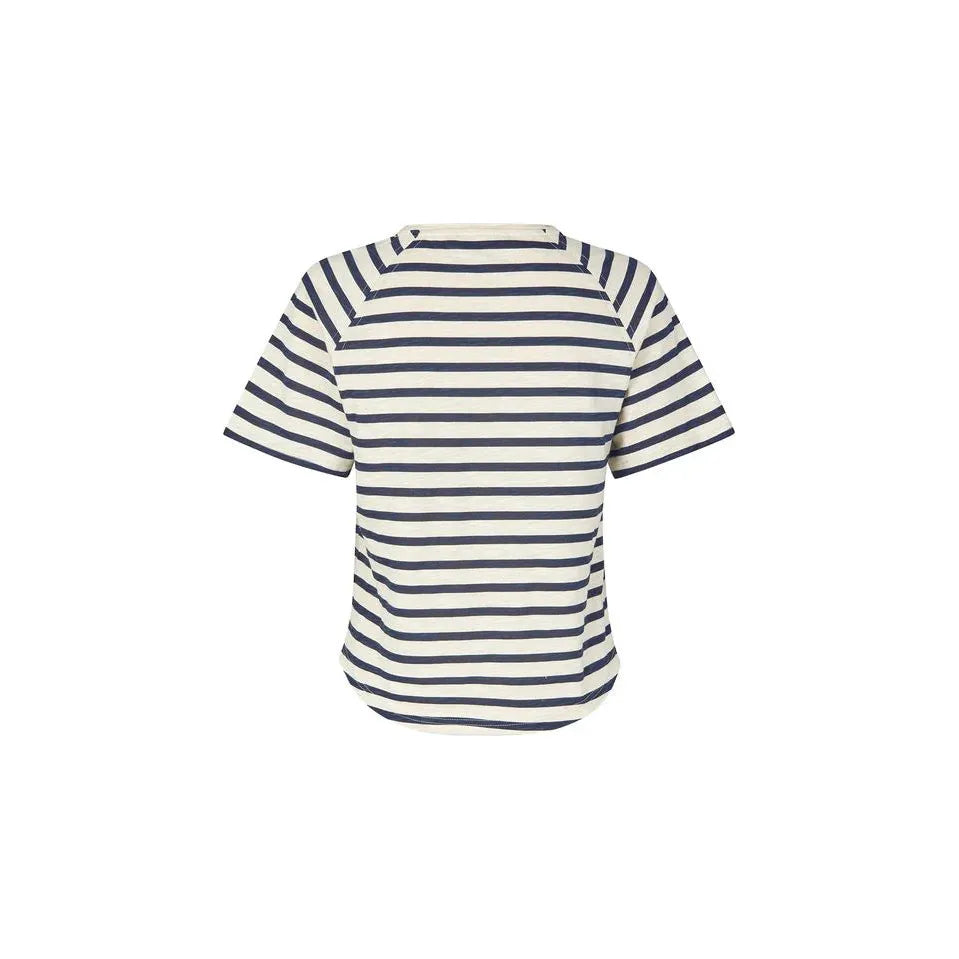 Lolly's Laundry Liz T-Shirt - Navy/White Stripe